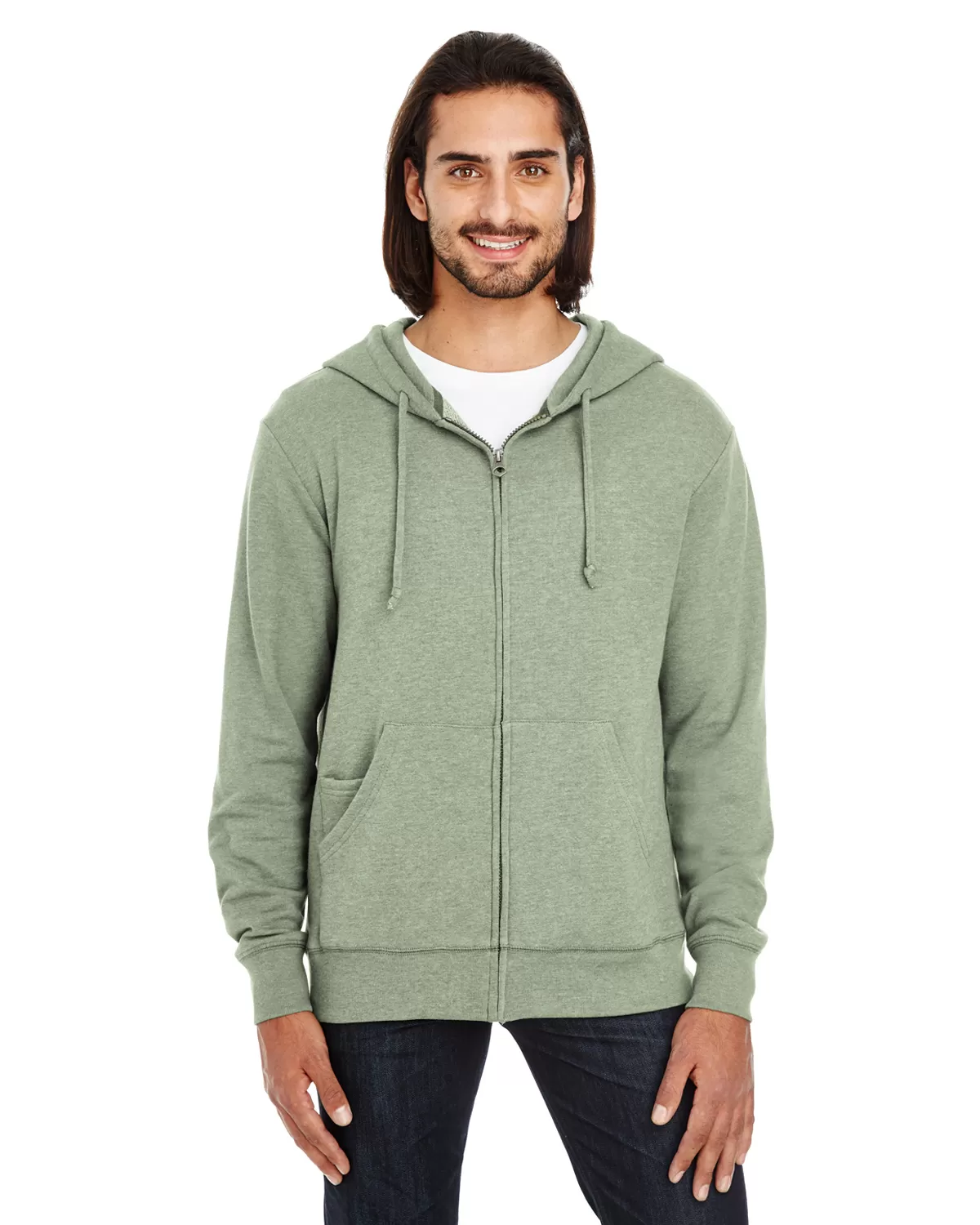 Threadfast 321Z Unisex Triblend French Terry Full-Zip