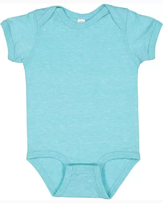 Rabbit Skins Infant Harborside Melange Jersey Bodysuit - 4491