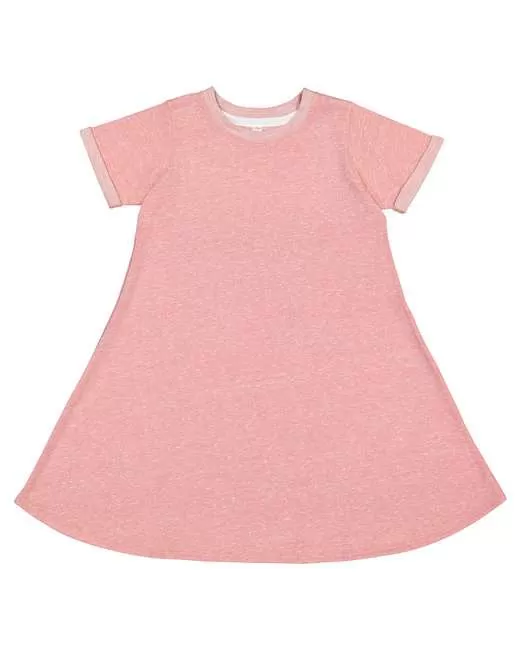 Rabbit Skins Toddler Girl's Harborside Melange French Terry Twirl Dress - 5379