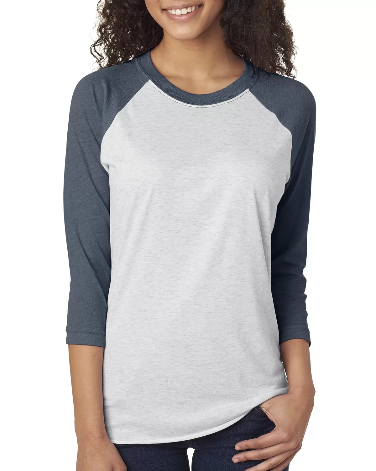 Next Level 6051 Unisex Triblend 3/4-Sleeve Raglan