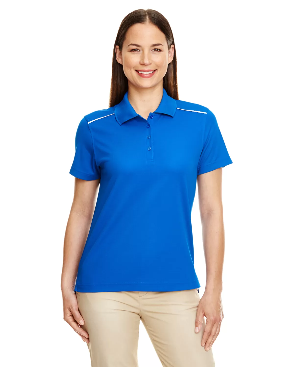 Ash City - Core 365 78181R Ladies' Radiant Performance Piqué Polo with Reflective Piping