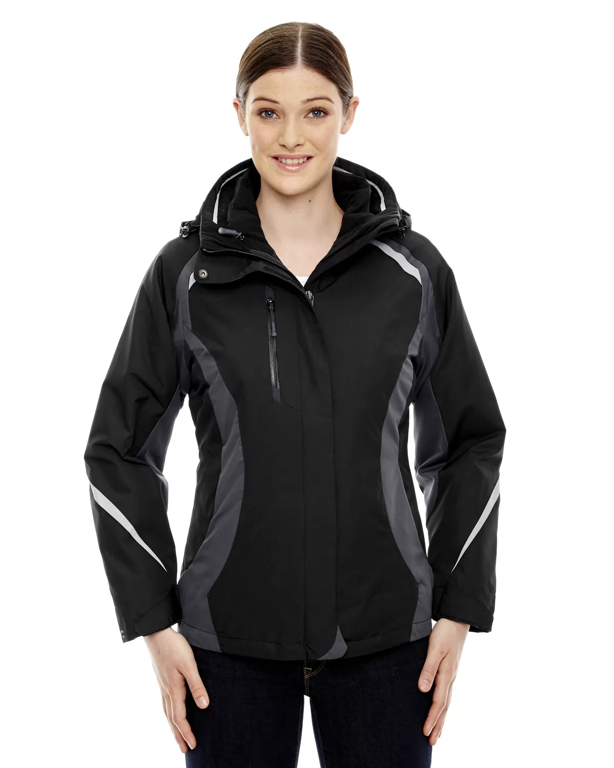 Ash City - North End 78195 Ladies' Height 3-in-1 Jacket with Insulated Liner