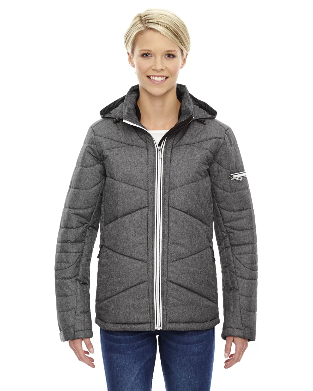 Ash City - North End 78698 Ladies' Avant Tech Mélange Insulated Jacket with Heat Reflect Technology