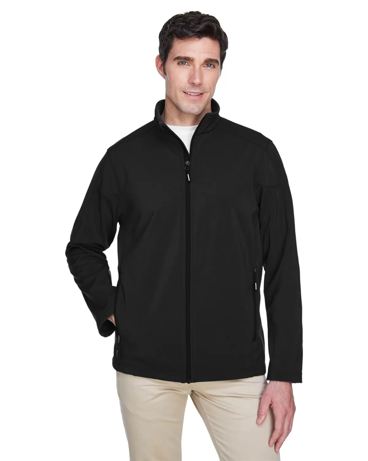 Ash City - Core 365 88184T Men's Tall Cruise Two-Layer Fleece Bonded Soft Shell Jacket
