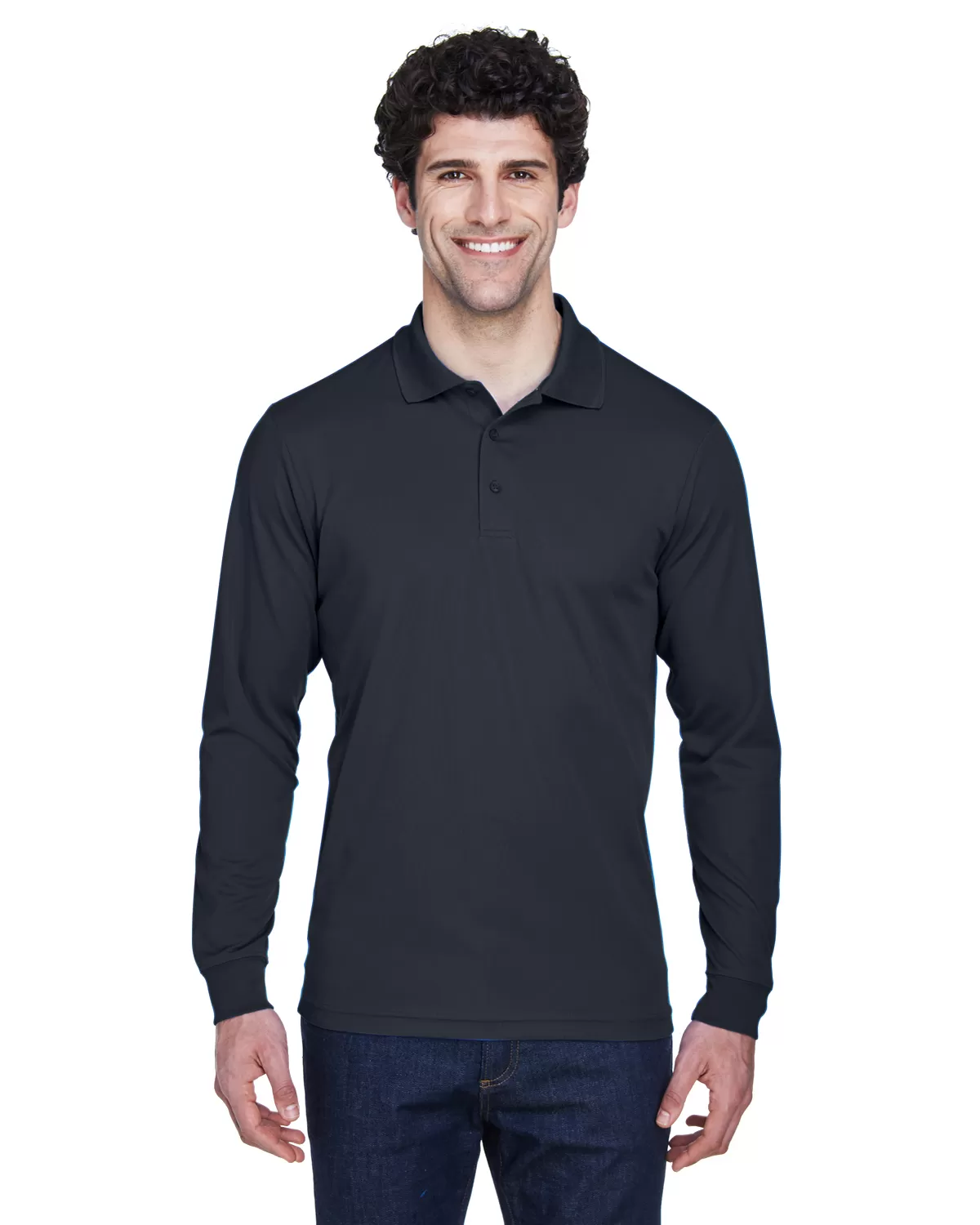Ash City - Core 365 88192T Men's Tall Pinnacle Performance Long-Sleeve Piqué Polo