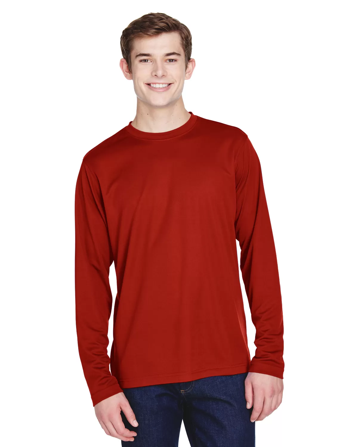 Ash City - Core 365 88199 Men's Agility Performance Long-Sleeve Piqué Crewneck