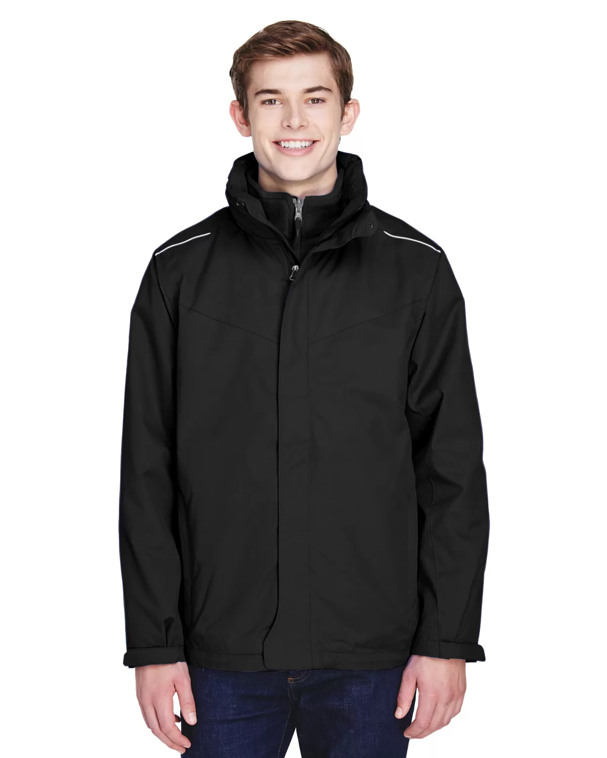 Ash City - Core 365 88205T Men's Tall Region 3-in-1 Jacket with Fleece Liner