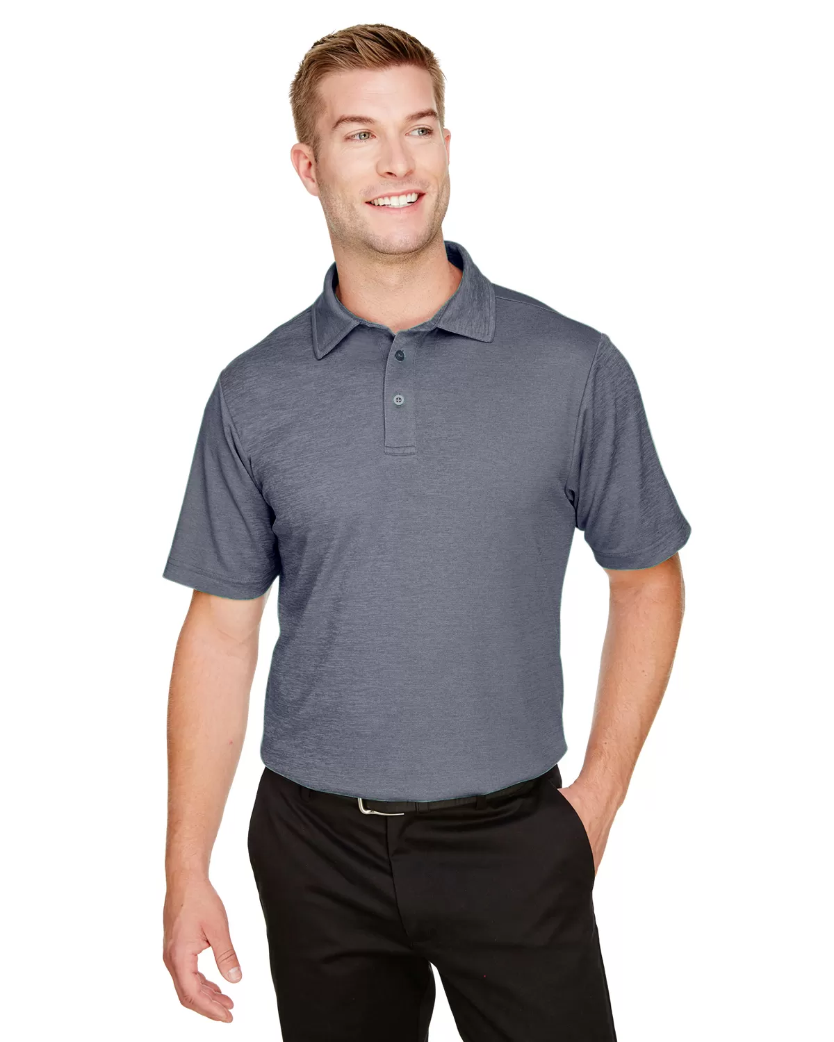 Devon & Jones DG22 Men's CrownLux Performance? Address M?lange Polo