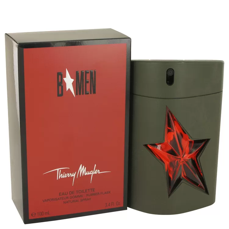 B Men Eau De Toilette Spray Refillable Rubber Flask