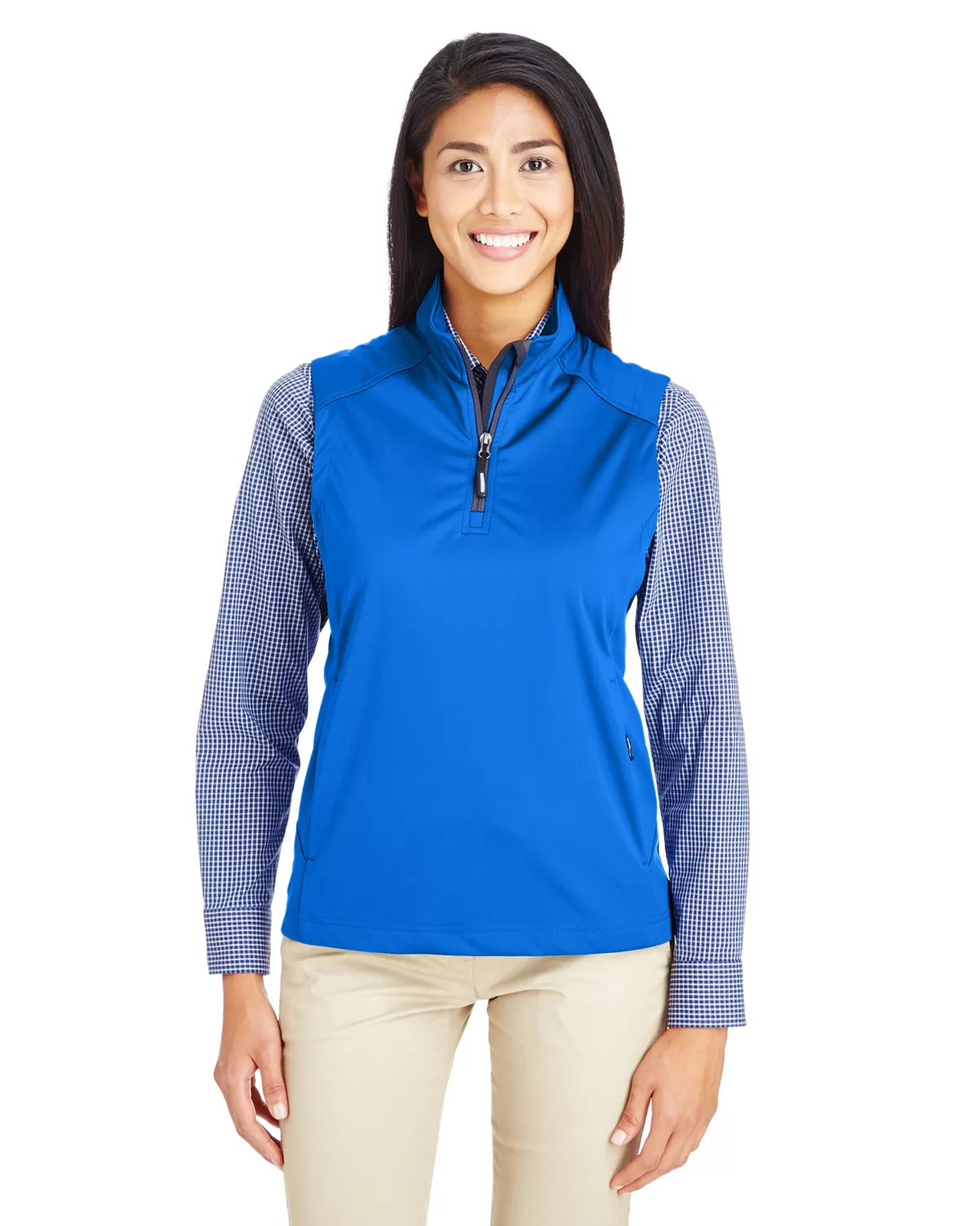 Ash City - Core 365 CE709W Ladies' Techno Lite Three-Layer Knit Tech-Shell Quarter-Zip Vest