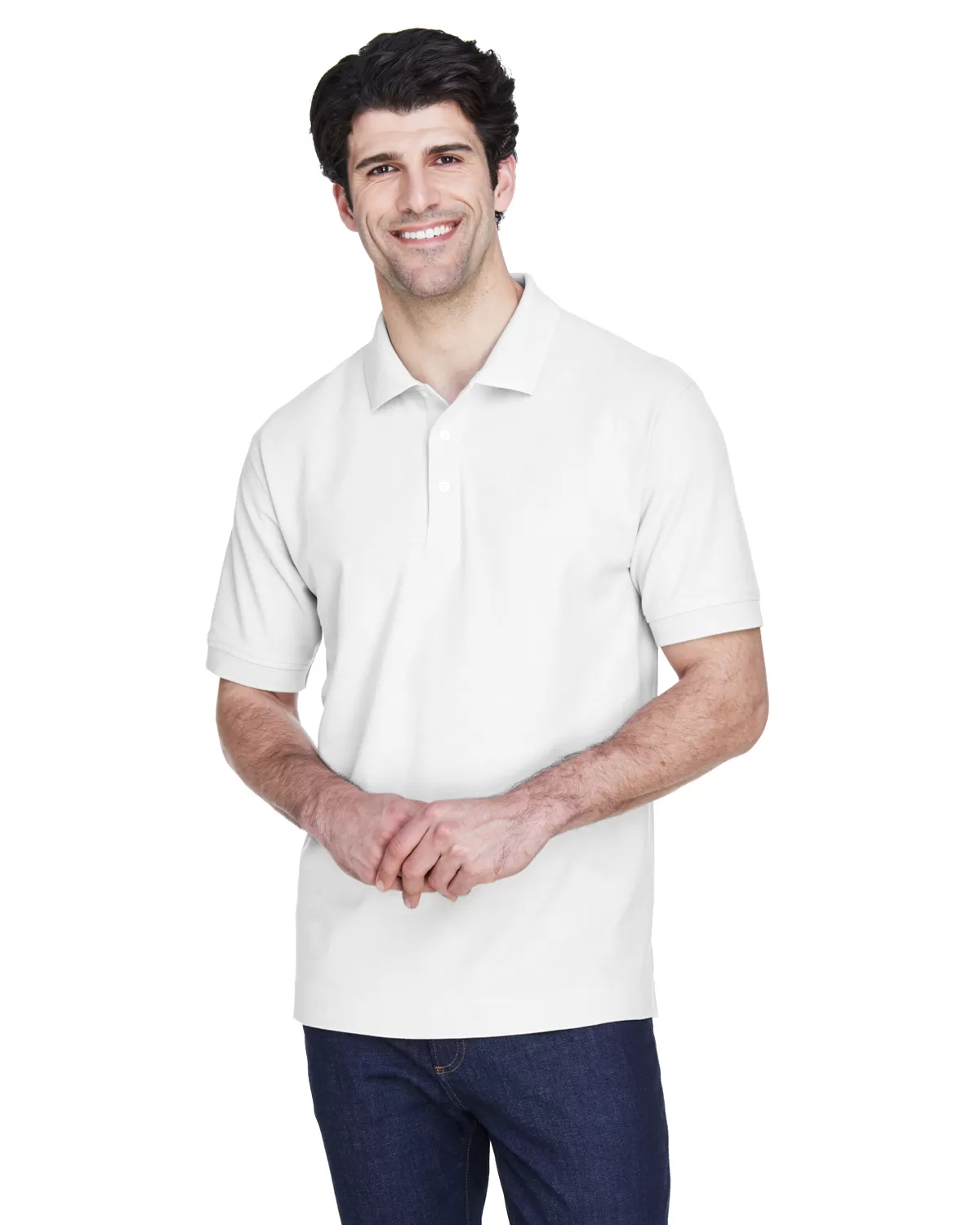 Devon & Jones D100T Men's Tall Pima Piqué Short-Sleeve Polo