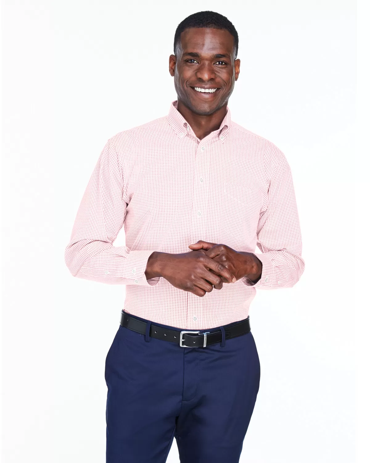 Devon & Jones D640 Men's Crown Woven Collection™ Gingham Check