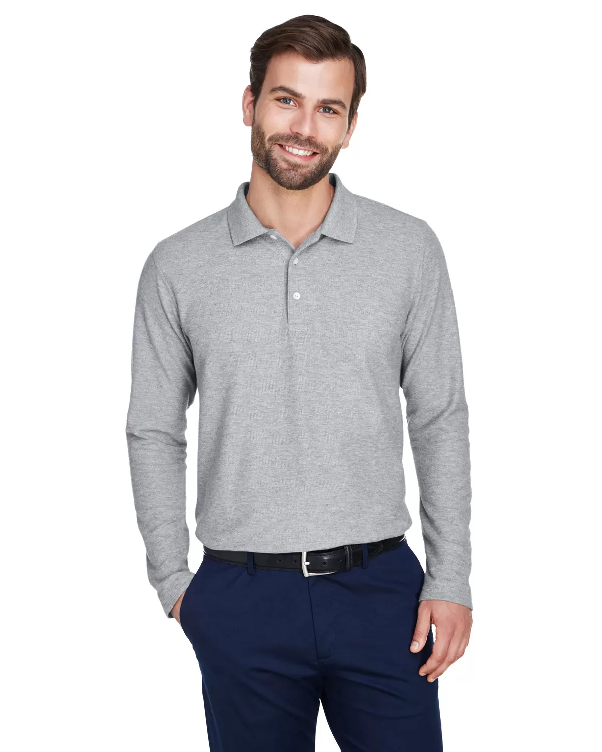 Devon & Jones DG170 Men's DRYTEC20™ Performance Long-Sleeve Polo