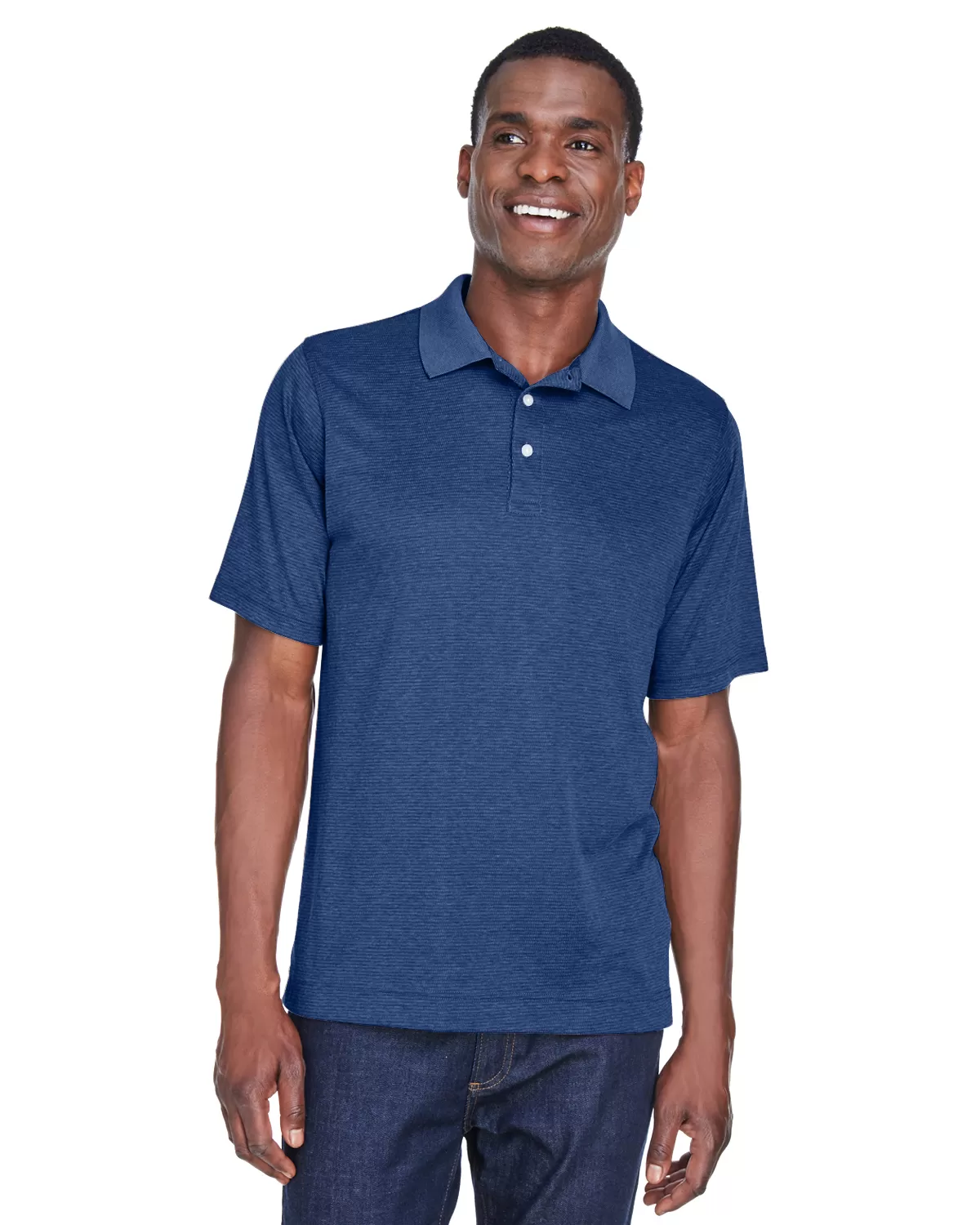 Devon & Jones DG210 Men's Pima-Tech™ Jet Piqué Heather Polo