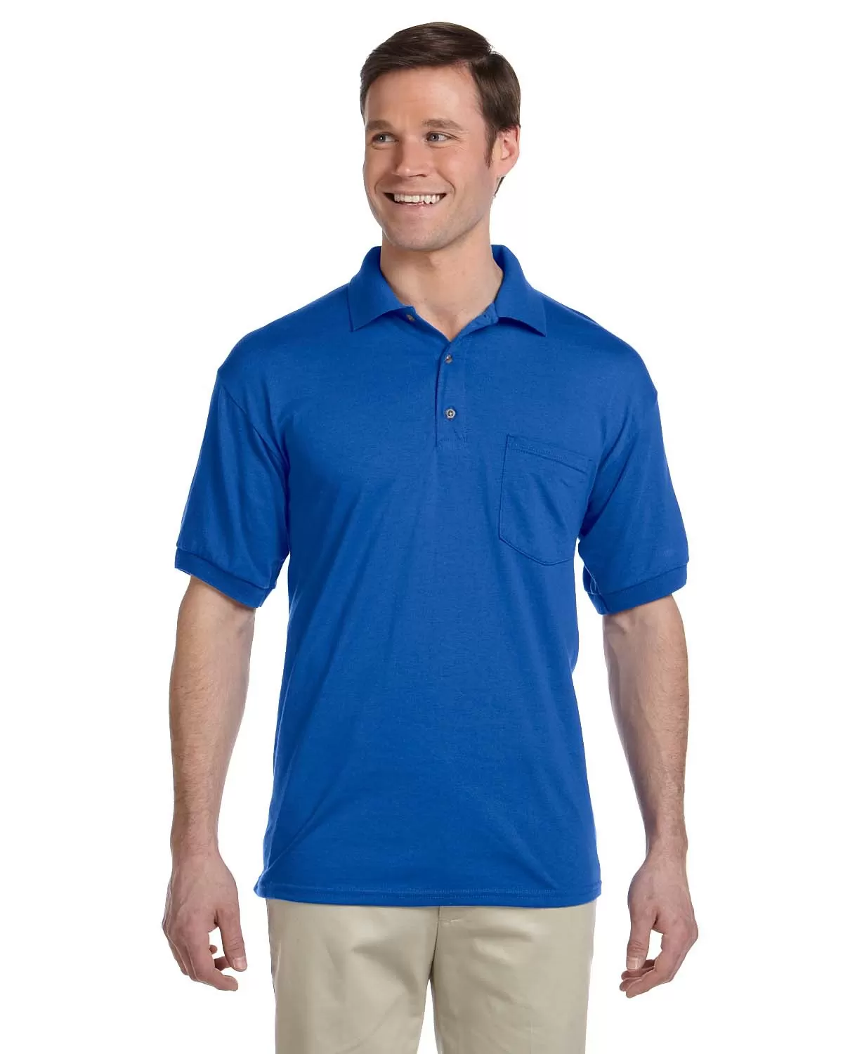 Gildan G890 Adult 6 oz., 50/50 Jersey Polo with Pocket