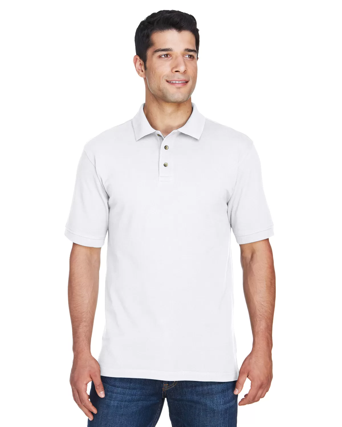 Harriton M200 Men's 6 oz. Ringspun Cotton Piqué Short-Sleeve Polo