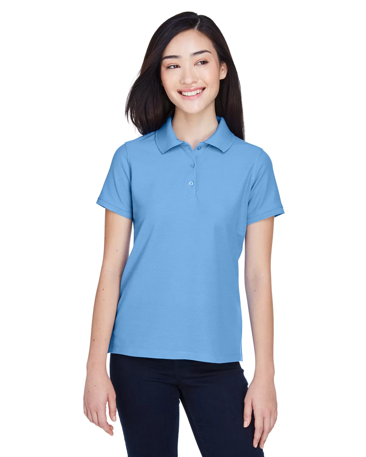 Harriton M280W Ladies' 5 oz. Blend-Tek™ Polo