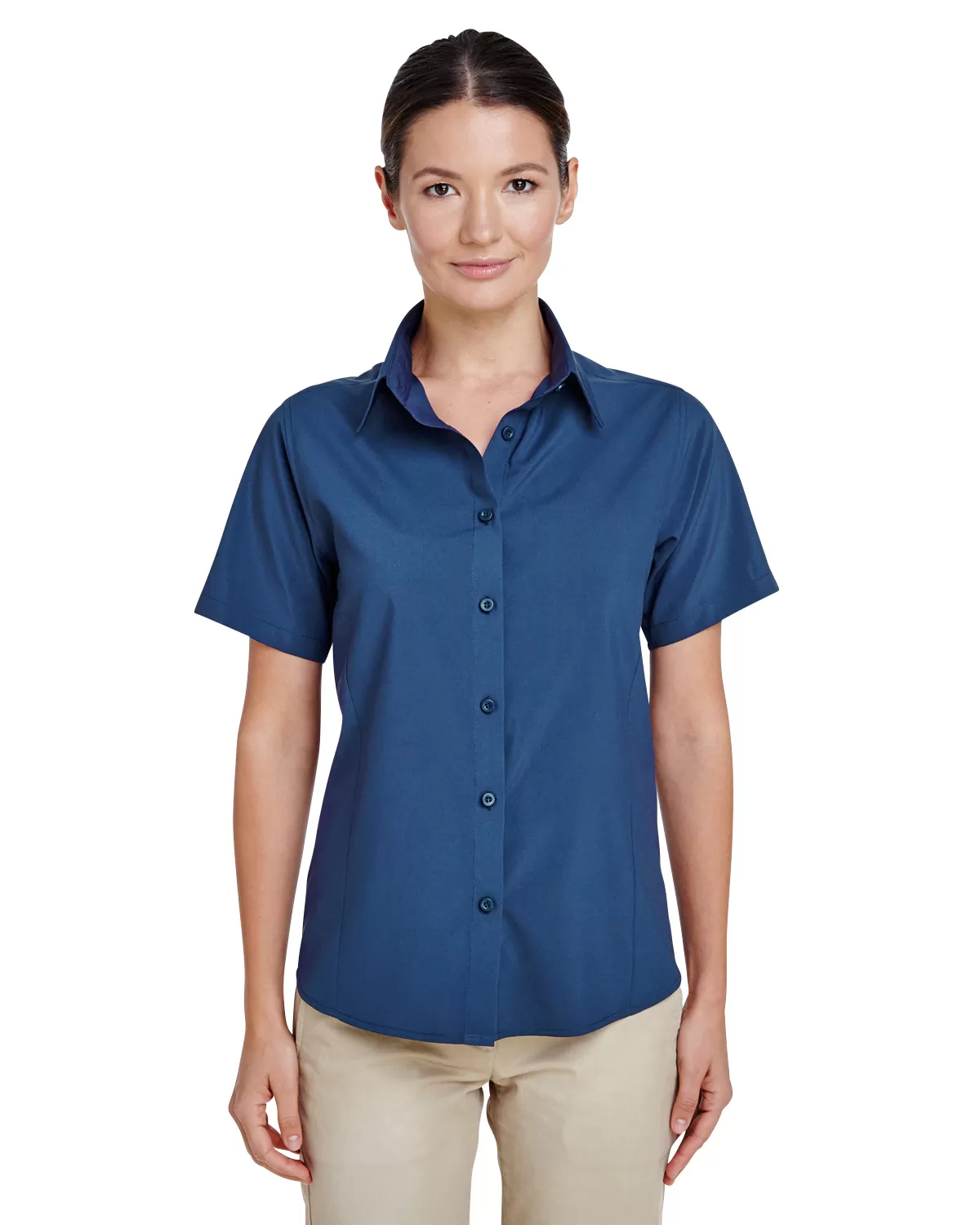 Harriton M610SW Ladies' Paradise Short-Sleeve Performance Shirt