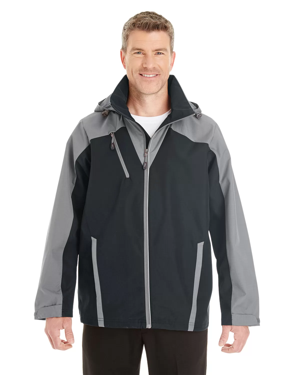 Ash City - North End NE700 Men's Embark Interactive Colorblock Shell with Reflective Printed Panels