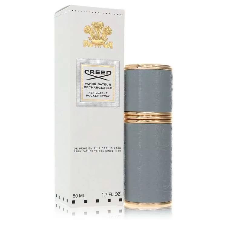 Refillable Pocket Spray by Creed Refillable Perfume Atomizer (Grey Unisex) for Men