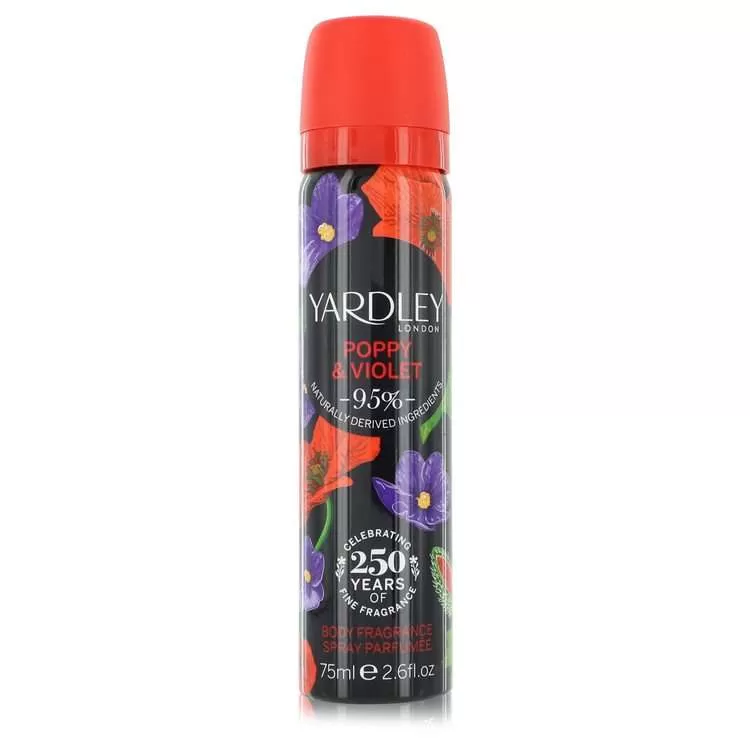 Yardley Poppy & Violet by Yardley London Body Fragrance Spray for Women