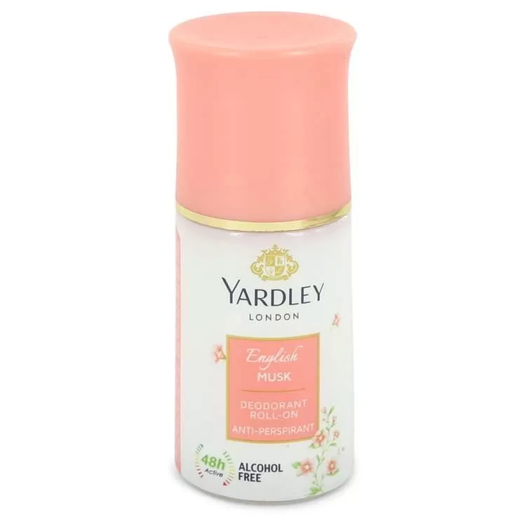 Yardley English Musk by Yardley London Deodorant Roll-On Alcohol Free for Women