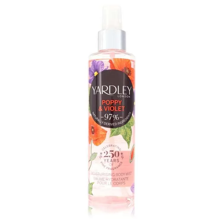 Yardley Poppy & Violet by Yardley London Body Mist for Women
