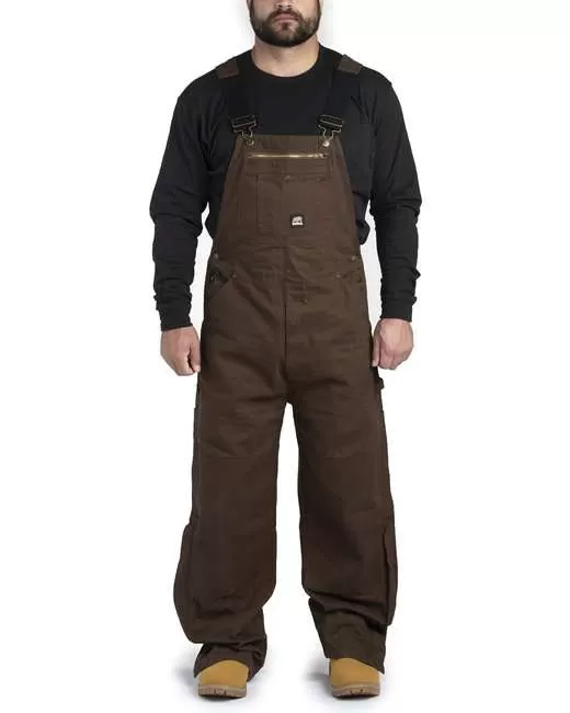 Berne B1068S Men's Short-Length Acre Unlined Washed Bib Overall
