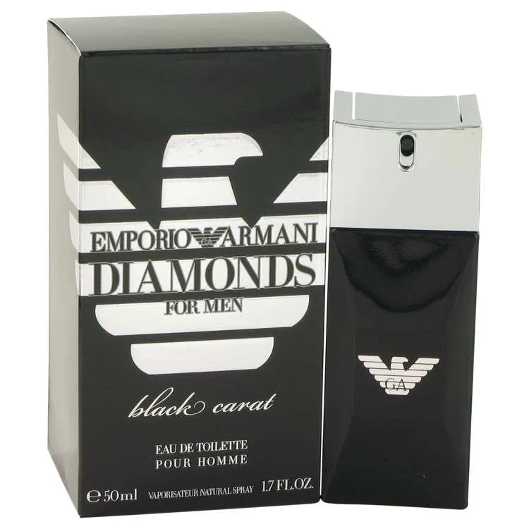 Emporio Armani Diamonds Black Carat by Giorgio Armani Eau De Toilette Spray for Men