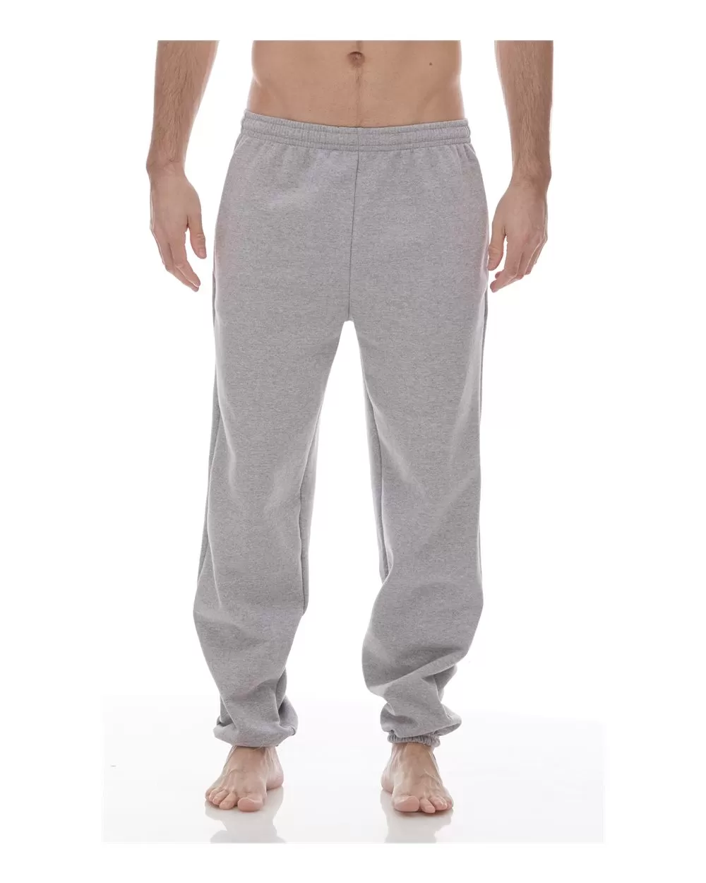 King Fashion KF9012 Pocketed Sweatpants with Elastic Cuffs