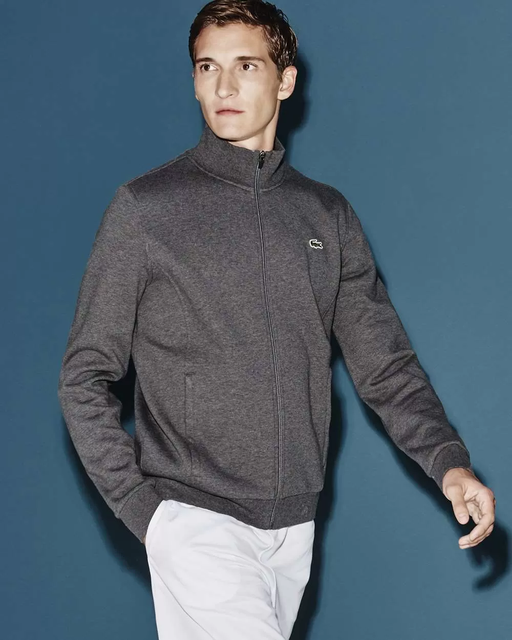 Lacoste SH7616-52 Sport Fleece Lined Full-Zip Sweatshirt