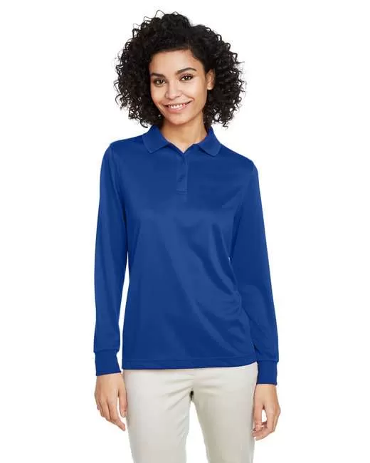 Harriton Ladies' Advantage Snag Protection Plus IL Long Sleeve Polo - M348LW