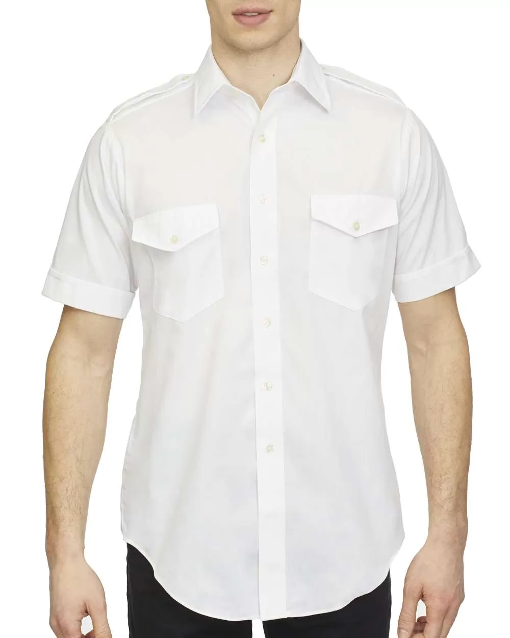 Van Heusen 18CV320 Aviation Short Sleeve Shirt