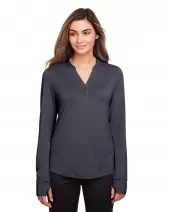 North End NE400W Ladies' Jaq Snap-Up Stretch Performance Pullover