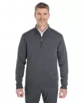 Devon & Jones DG478 Men's Manchester Fully-Fashioned Quarter-Zip Sweater